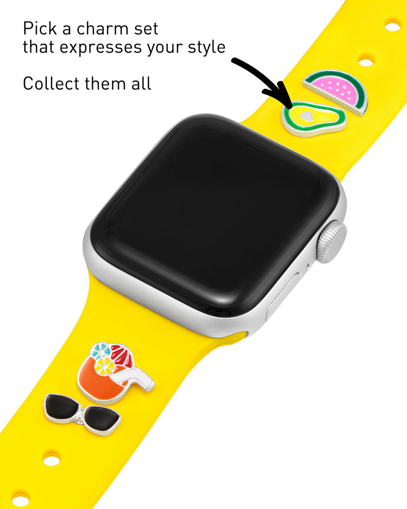 Pastel yellow apple online watch band