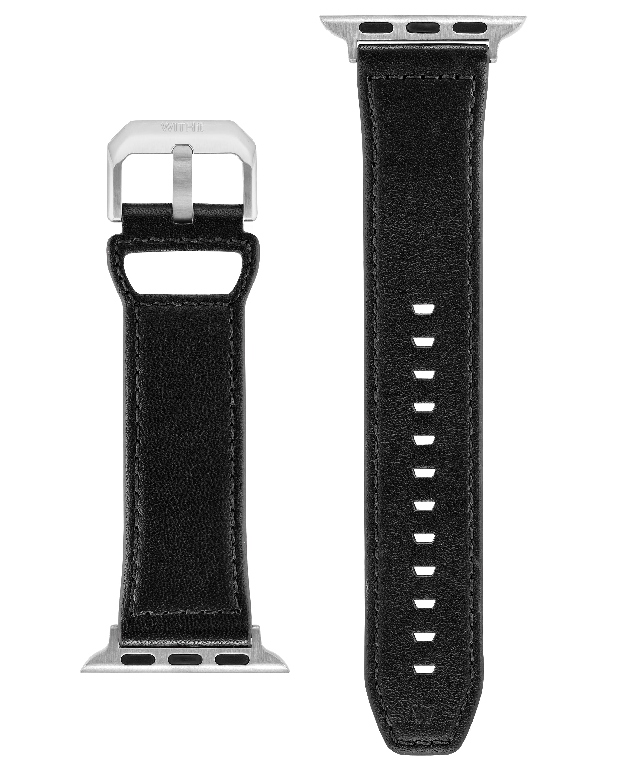 Stitched Leather Keeperless Strap for Apple Watch®