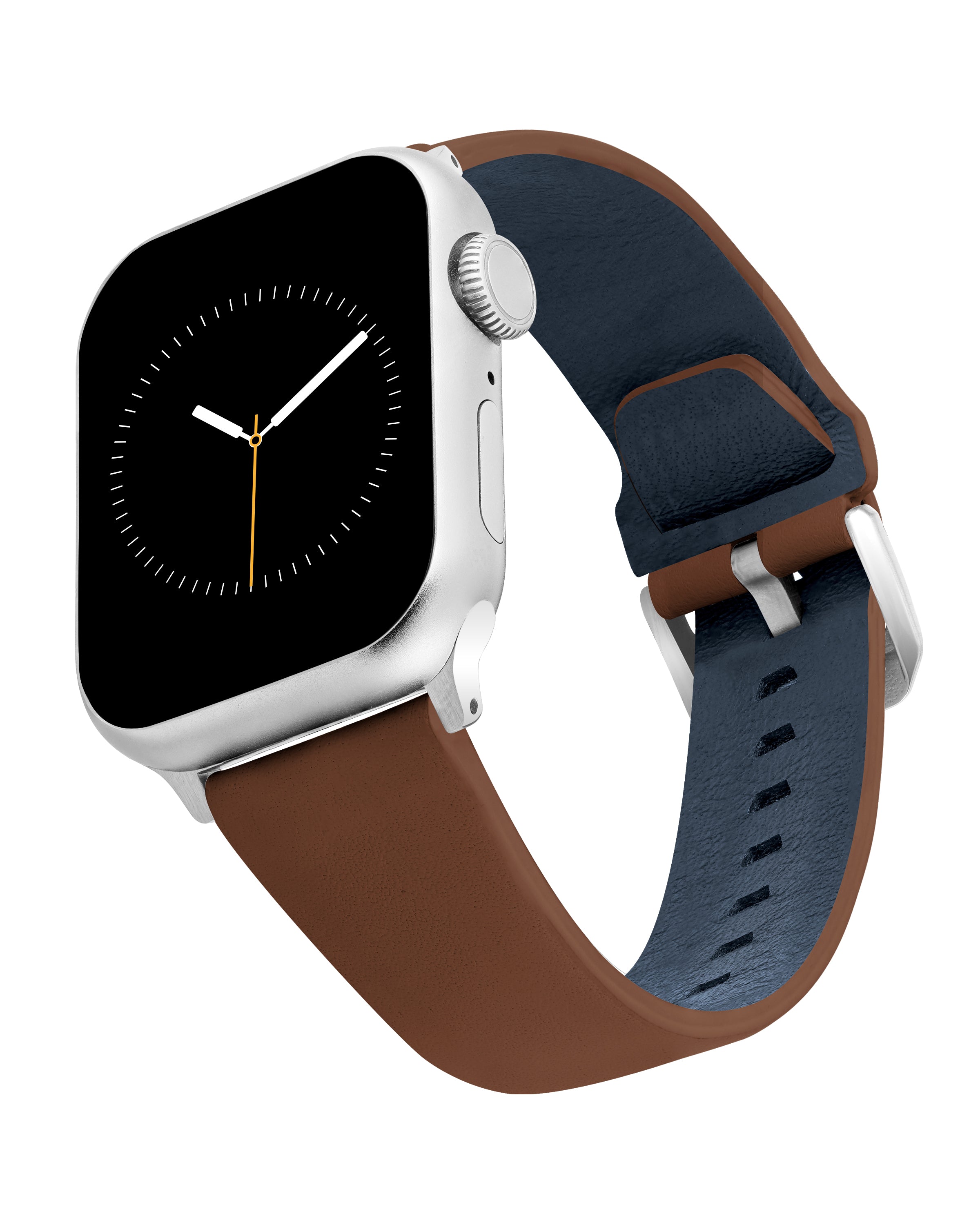 Smooth Leather Keeperless Turned Edge Band for Apple Watch®