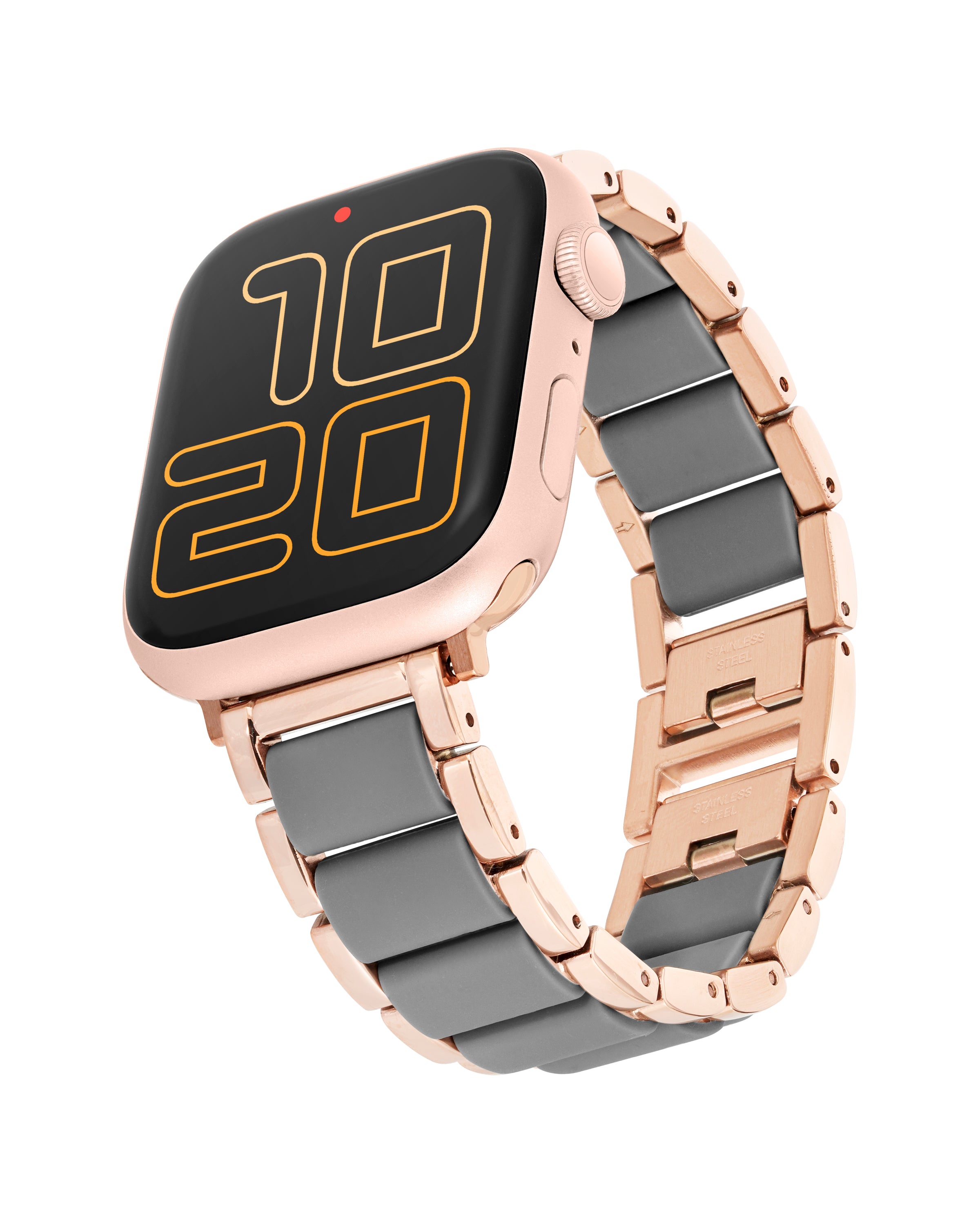 Stainless Steel with Silicone Band for Apple Watch®