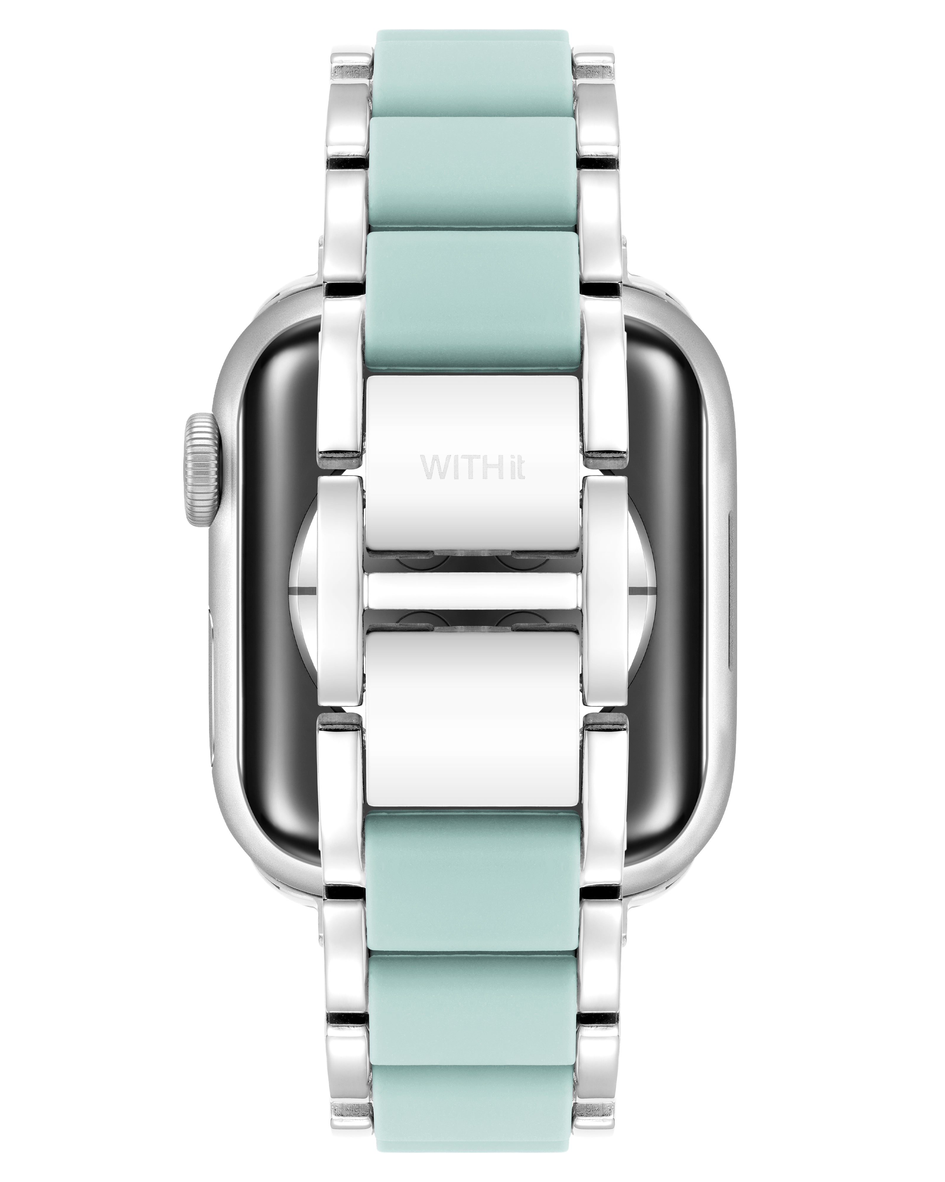 Stainless Steel with Silicone Band for Apple Watch®