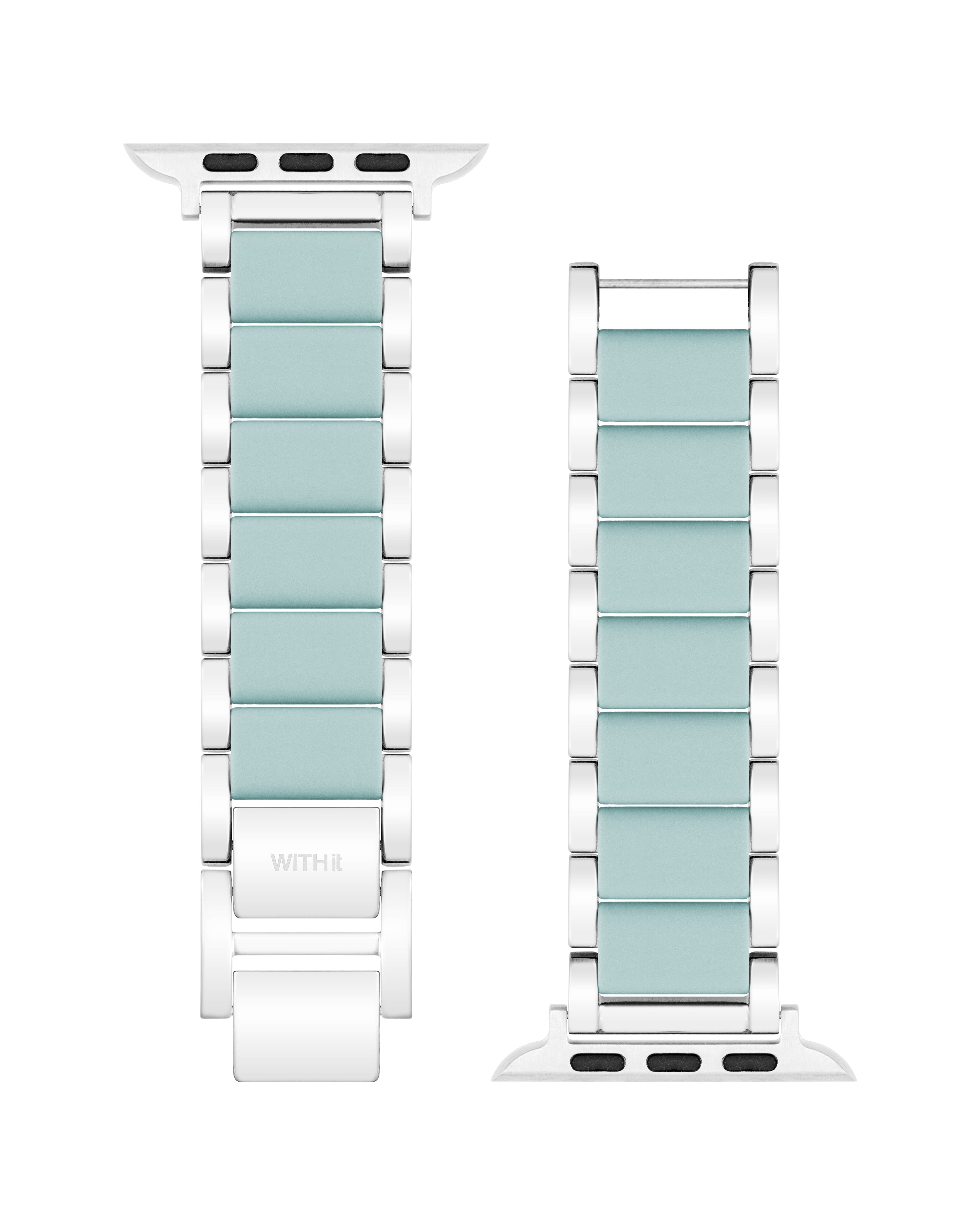 Stainless Steel with Silicone Band for Apple Watch®