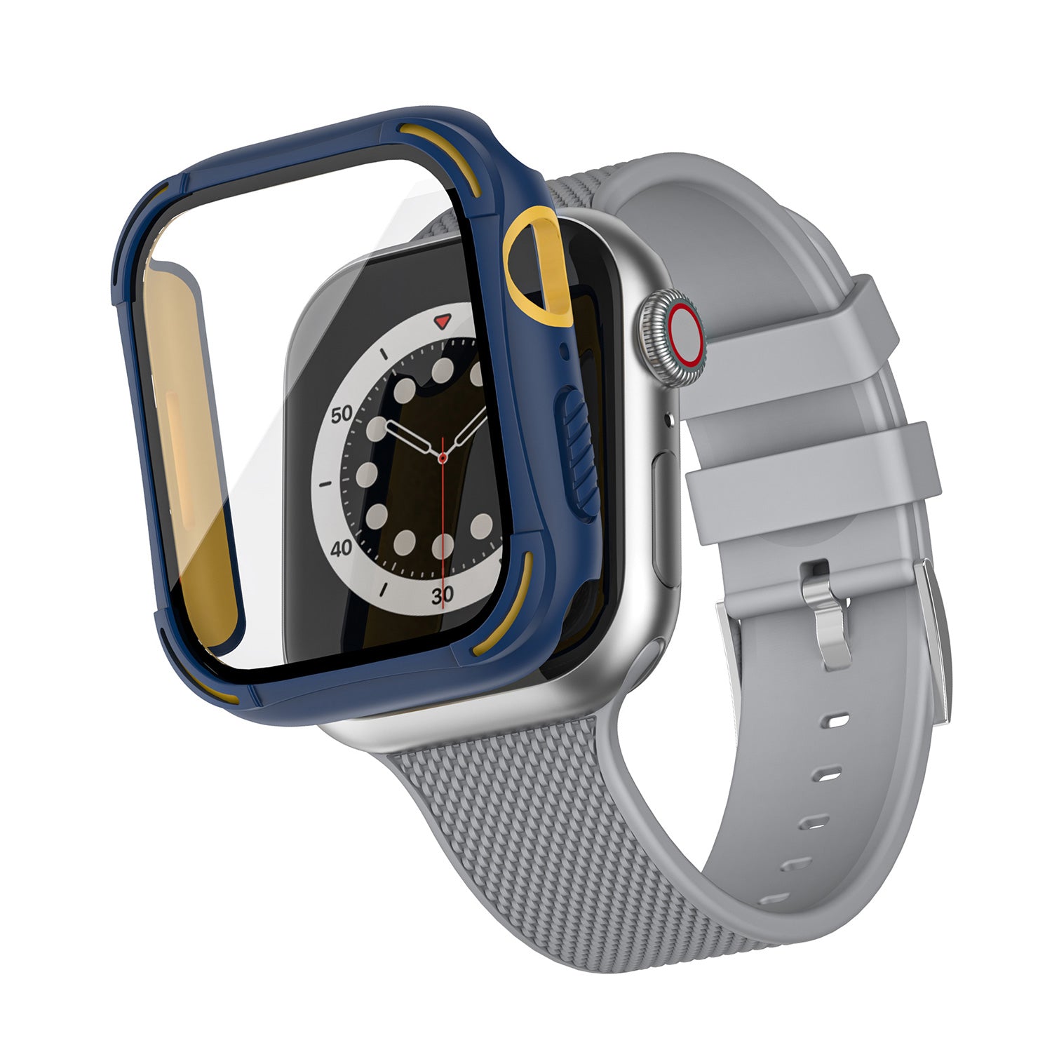 Dual Layer Full Protective Case with Glass for Apple Watch®