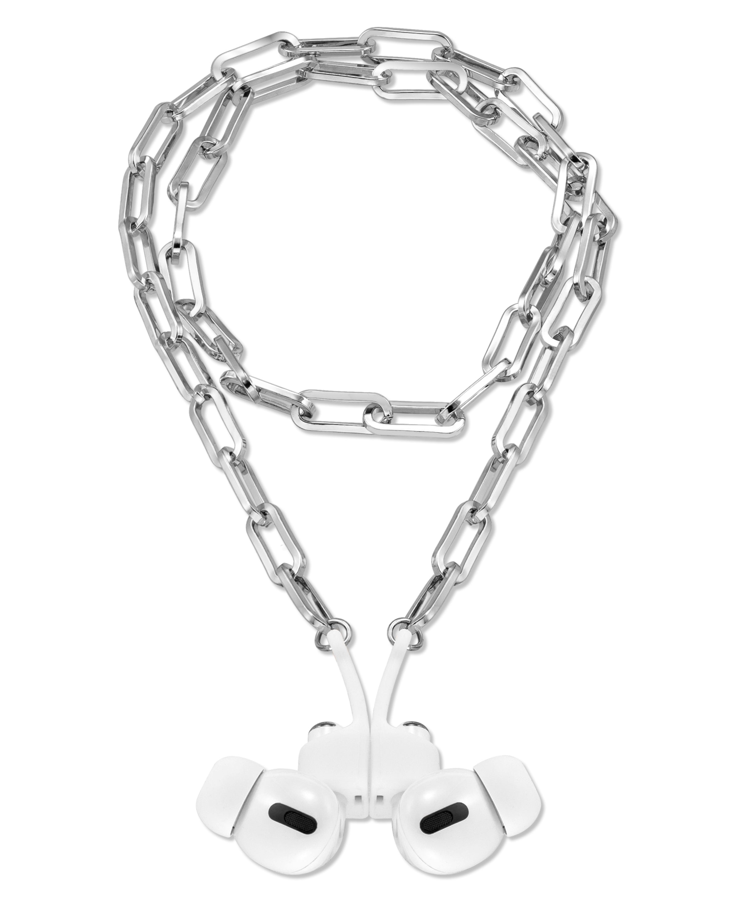 Chain Link Necklace with Magnetic Closure for Apple AirPodsÂ®