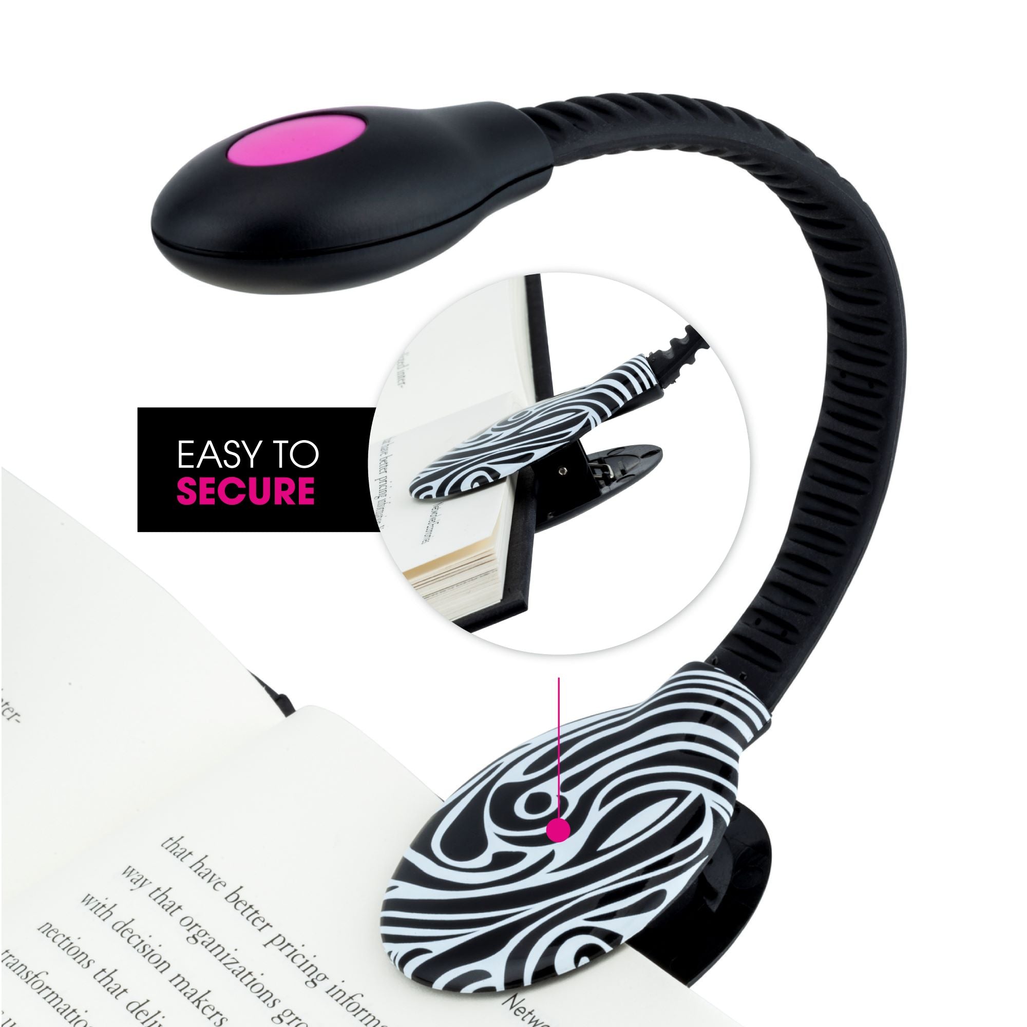 Clip On USB Rechargeable LED Book and Reading Light by French Bull