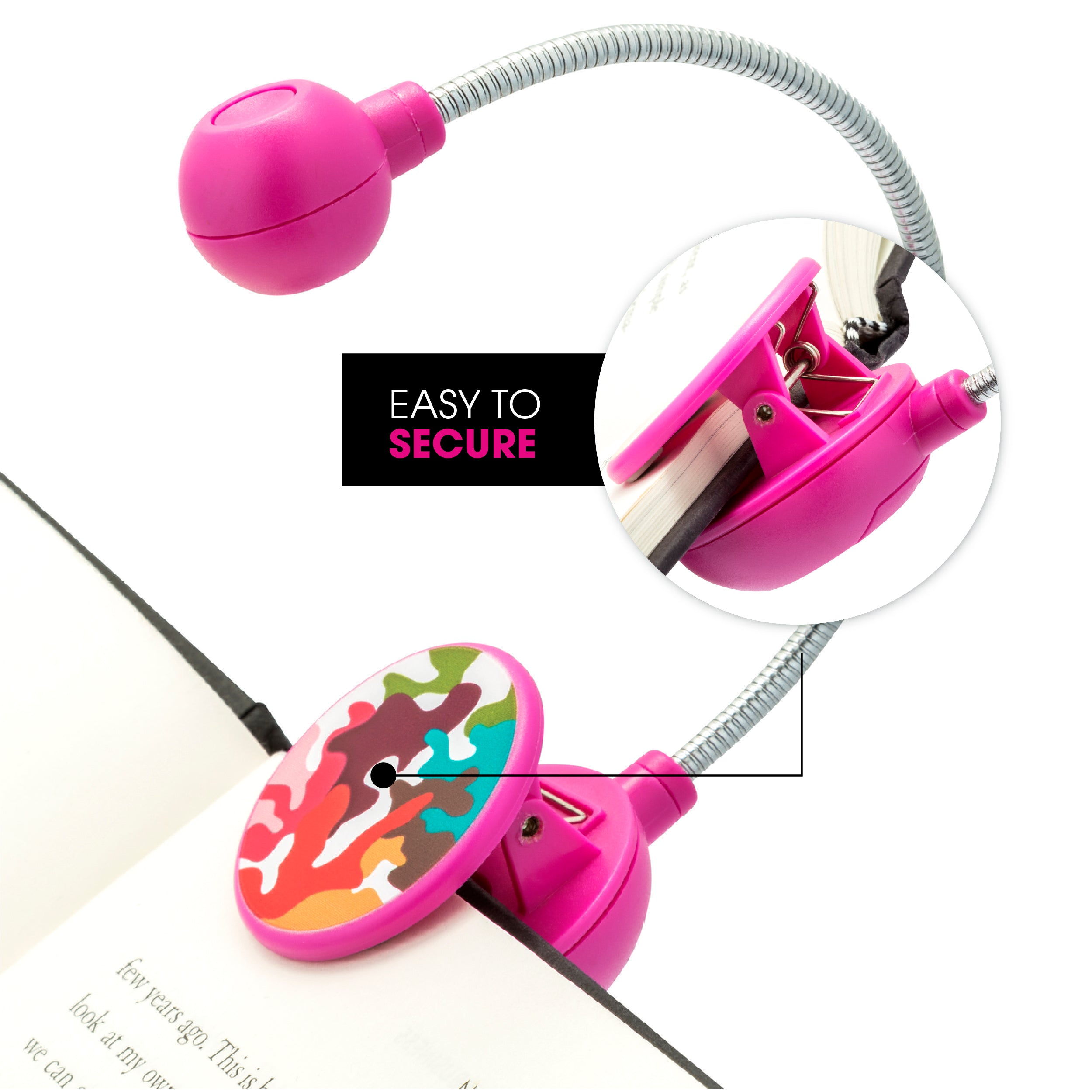 LED Disc Book and Reading Light by French Bull