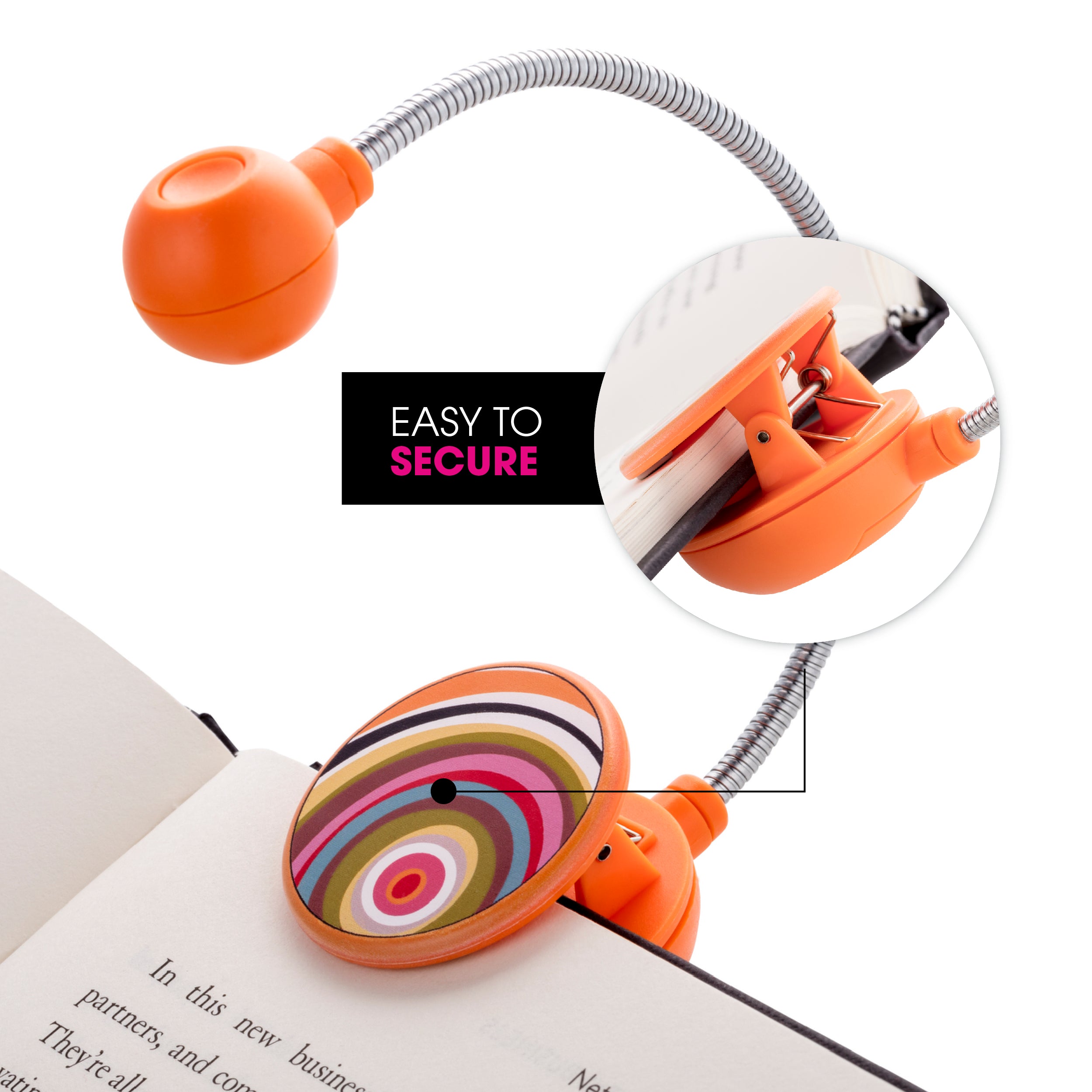 LED Disc Book and Reading Light by French Bull