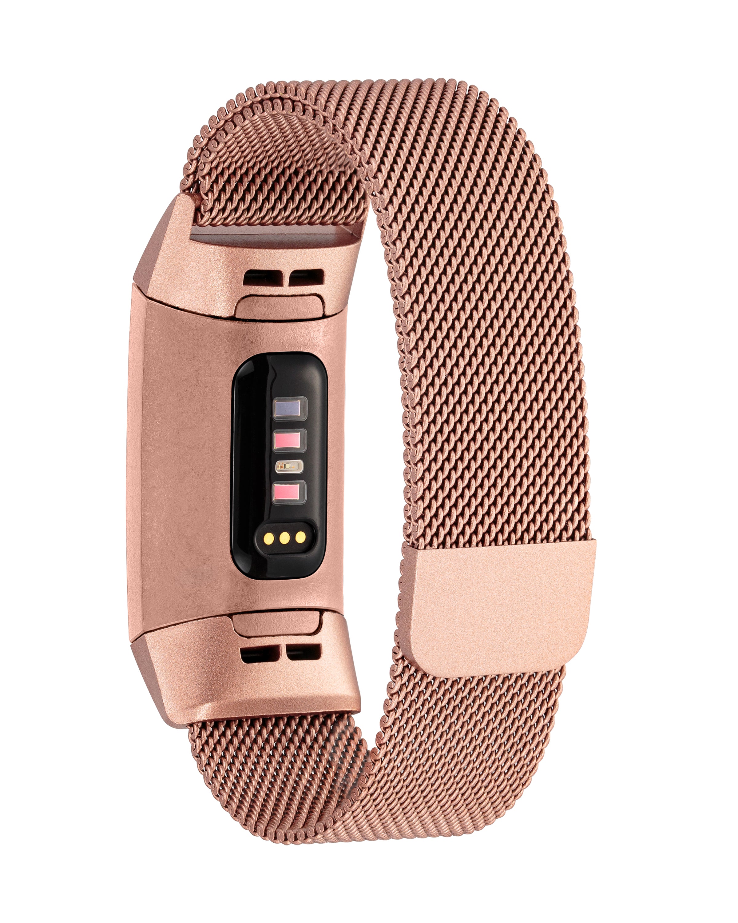 ZWGKKYGYH Bands Compatible with Fitbit Charge 4 and Charge 3 for Women Men,  Stainless Steel Metal Mesh Magnetic Band Replacement Accessories Bracelet